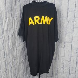 U.S. Army Physical Training Short Sleeve Black/Yellow Tee XL